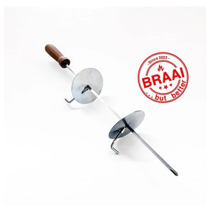 Wall Mount Braai: Hand Rotisserie Gyro Stick